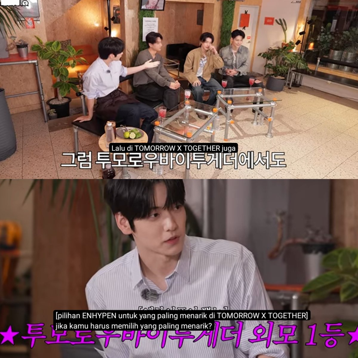 choisooismine's tweet photo. huft, soobin ini, lagi dan lagi, txt dengan pertanyaan wajib saat bertemu teman

 "menurut kalian siapa yg paling ganteng diantara kami?"

UDAH UDAH LU GANTENG SMWA JGN NYARI VALIDASI TERUS BJIR😭🫵🏻 https://t.co/98cU847SNJ