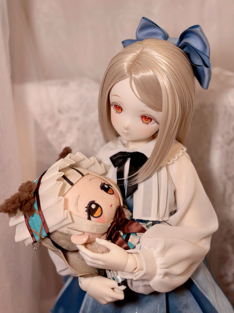 ttk_doll's tweet photo. ご対面
#初星学園ぬいぬい部
#学マスドール部 https://t.co/KSnleD0wTH