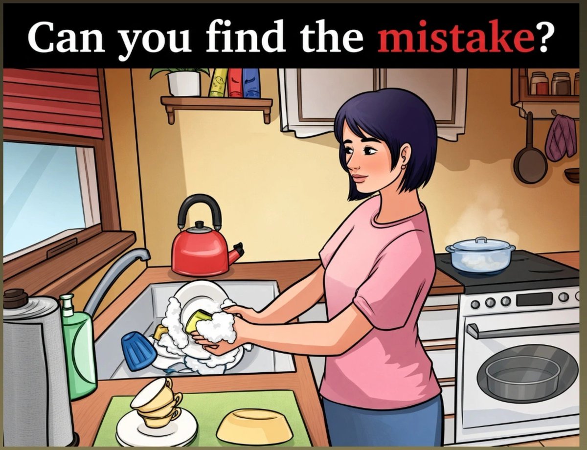 Im___maryam's tweet photo. Brain test

Whats wrong in this picture?
Can You find the mistake?? https://t.co/rrAeJkGL4G