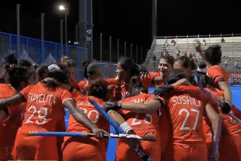 vinayakkm's tweet photo. #AsianGames2026 #Hockey 🏑 

🥇 Indian women's hockey team 

Lalremsiami, a wonder strike. 🚀
Savita, a wonder save. 🙏🏼
India, a team of Wonder Women. 🔥

Tears. 😭🥹 https://t.co/ebQw1lPAmH