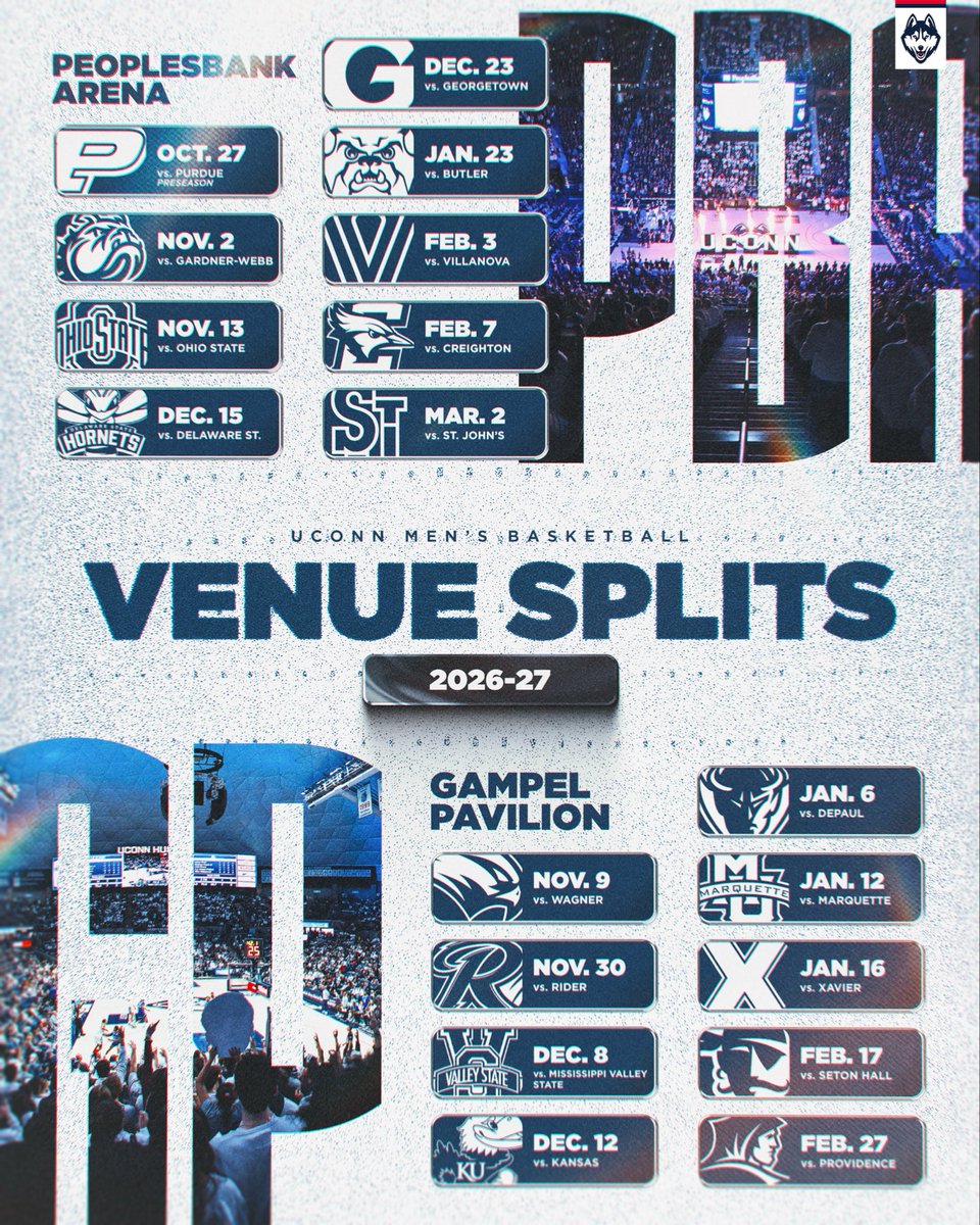 UConnMBB's tweet photo. WE HAVE VENUE SPLITS‼️ 🚨 https://t.co/kqArBNrWLc