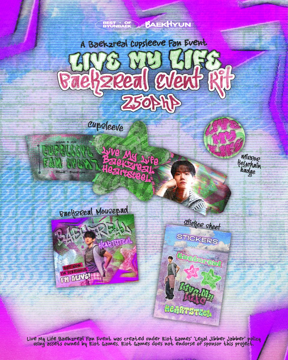 baekhyunphl's tweet photo. They said he was gone, and not enough..🎶

But he is back! 
Breaking free! ⚡ 

Eris, let’s roll together  at the BAEKZREAL Cupsleeve Fan Event! 💥💚

📍 Springboard Café QC
🗓 October 18 | 2–6 PM

Register👇
https://t.co/1T2t4eh6ss 

#BaekzrealFanEvent
#BaekFree
#백현 #BAEKHYUN https://t.co/iAA4Gtu75c