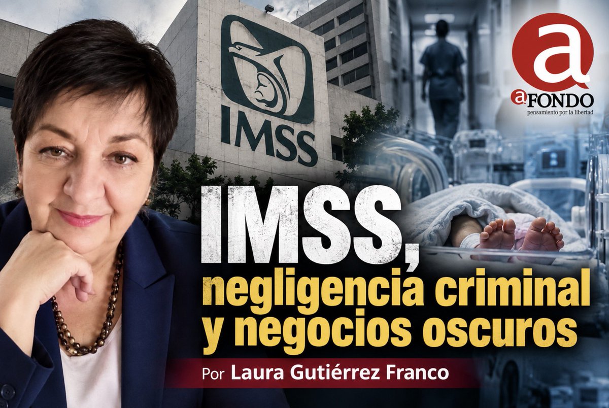 afondoJAL's tweet photo. IMSS, negligencia criminal y negocios oscuros
Por Laura Gutiérrez Franco
“Mientras en los discursos oficiales se sigue promoviendo la fantasía de un sistema de salud de primer mundo, la realidad se cobra vidas humanas en las salas de hospital”.   
https://t.co/l2kRcWpPdp https://t.co/GMuMSNUvf9