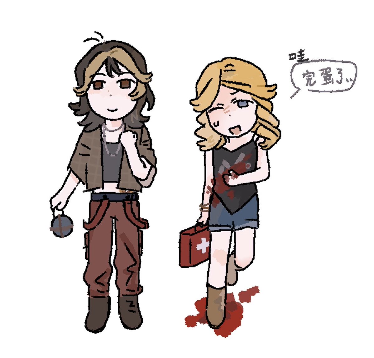 fu_dong404's tweet photo. 和朋友一起打的时候画的一些
#dbd  #dbdfanart https://t.co/Q9ARF8ZzdS