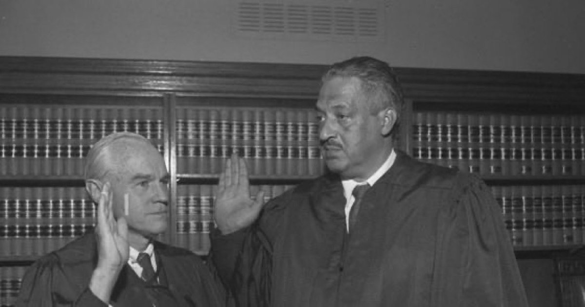 SebastianAvenue's tweet photo. October 2, 1967, Thurgood Marshall began serving as the Associate Justice of the Supreme Court of the United States. Marshall was the first Black Supreme Court Justice in the history of the United States. He would serve from October 1967 until October 1991. https://t.co/qAXNiQ5PIw