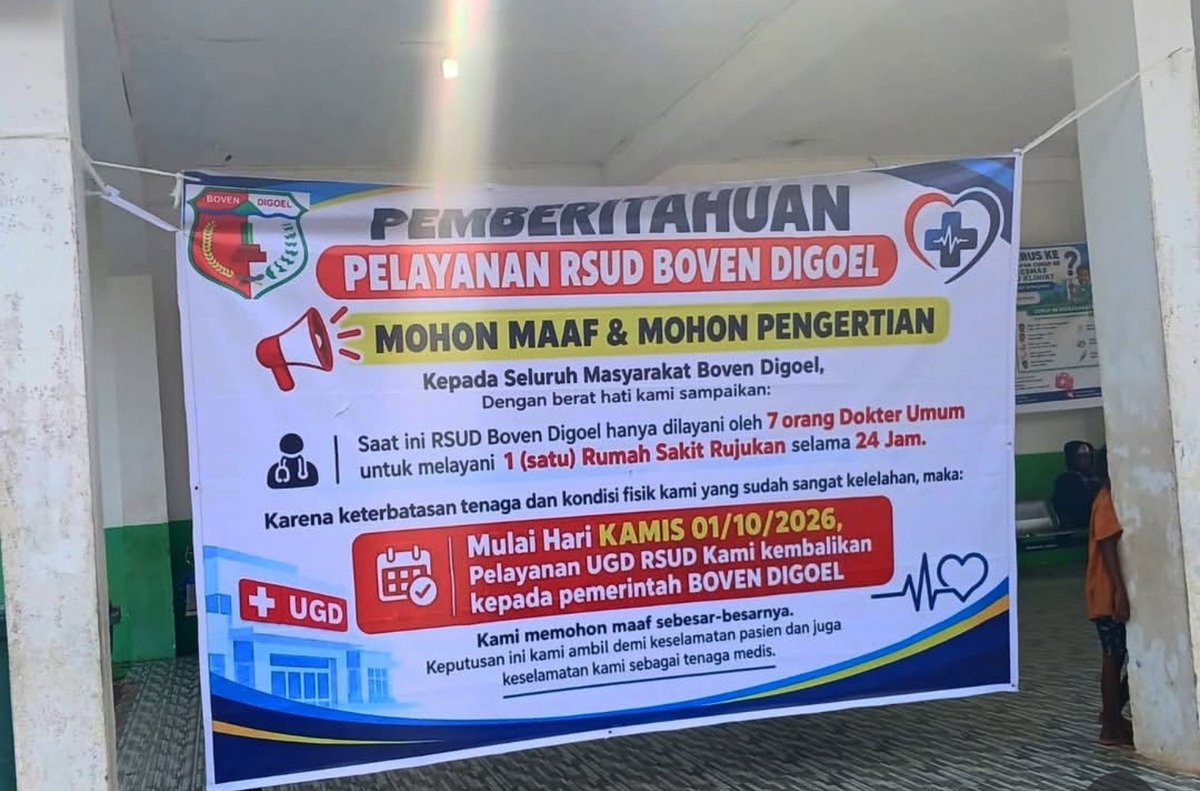 NakesPuskesmas's tweet photo. Kacau amat sekelas RSUD cuma punya 7 dokter umum buat jalanin pelayanan 24 jam. Inimah dokternya bisa pada tipes itu.

Tapi ini jadi bukti lainnya bahwa semakin ke timur, kesehatan semakin terbelakang 😌 https://t.co/wp7TsIMJXn