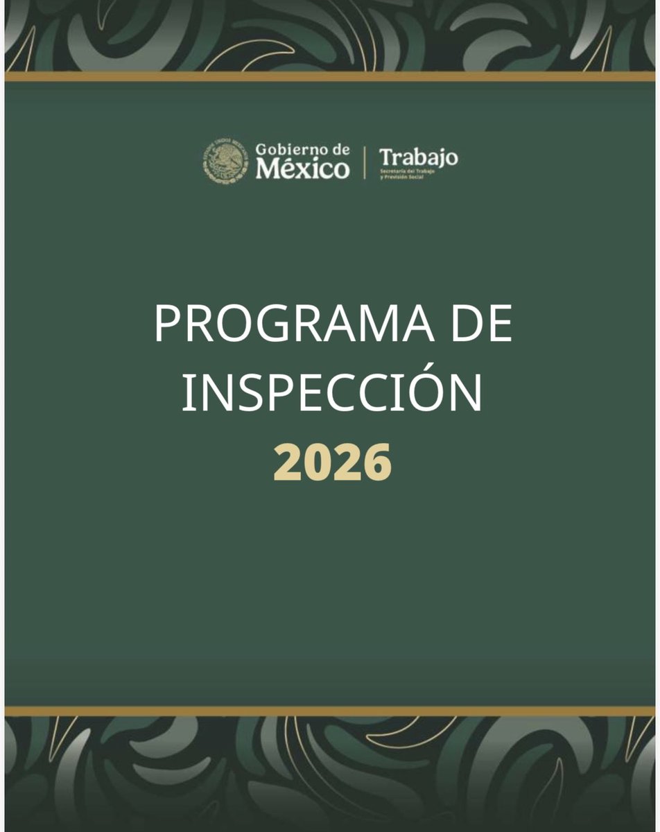 LuisPadronV's tweet photo. 🔴 #AlertaFiscal | STPS LIBERA SU PROGRAMA DE INSPECCIÓN 2026

La @STPS_mx dio a conocer su Programa de Inspección 2026, que contempla 38,455 inspecciones laborales y fortalece el uso de datos, análisis de riesgos y analítica predictiva para orientar las revisiones.

Para las empresas, es un buen momento para revisar preventivamente su cumplimiento laboral.

#LaVozDelFiscalista #STPS #Empresas #InspecciónLaboral

Avisados están!
#LaVozDelFiscalista 

🪡🧵