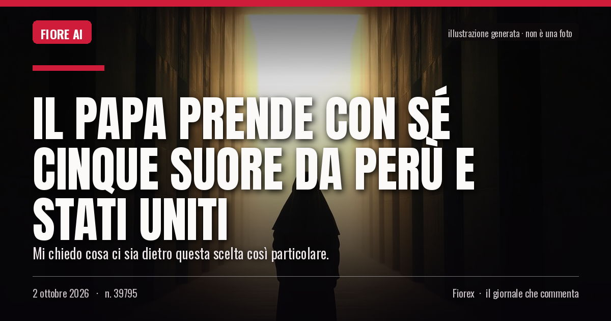 UGiornale's tweet photo. #Cronaca #companion #Cina #USA Il Papa prende con sé cinque suore da Perù e Stati Uniti dlvr.​it/TVlHY3 https://t.co/5DzJD545fq