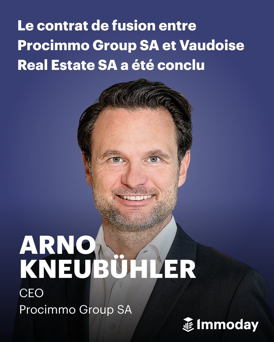 Immoday_ch's tweet photo. Le contrat de fusion entre Procimmo Group SA et Vaudoise Real Estate SA a été conclu

Découvrez-en plus dans cet article: https://t.co/a9xVw5pu8D

#Procimmo #Fusion #Immobilier #VaudoiseRealEstate #Investissement https://t.co/RmXio5fsdQ