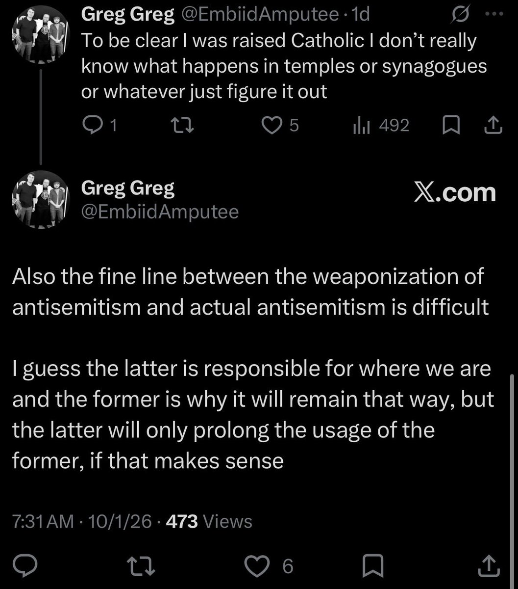 jlacks31's tweet photo. @EmbiidAmputee @BlakeIFox This was the tweet. You were not “explicit” in mentioning Israel. You didn’t mention it at all. That was after the glib “synagogues need to figure it out” comment and before the “the Zios are misconstruing what I said” comment. https://t.co/VHKhWLa3Fg