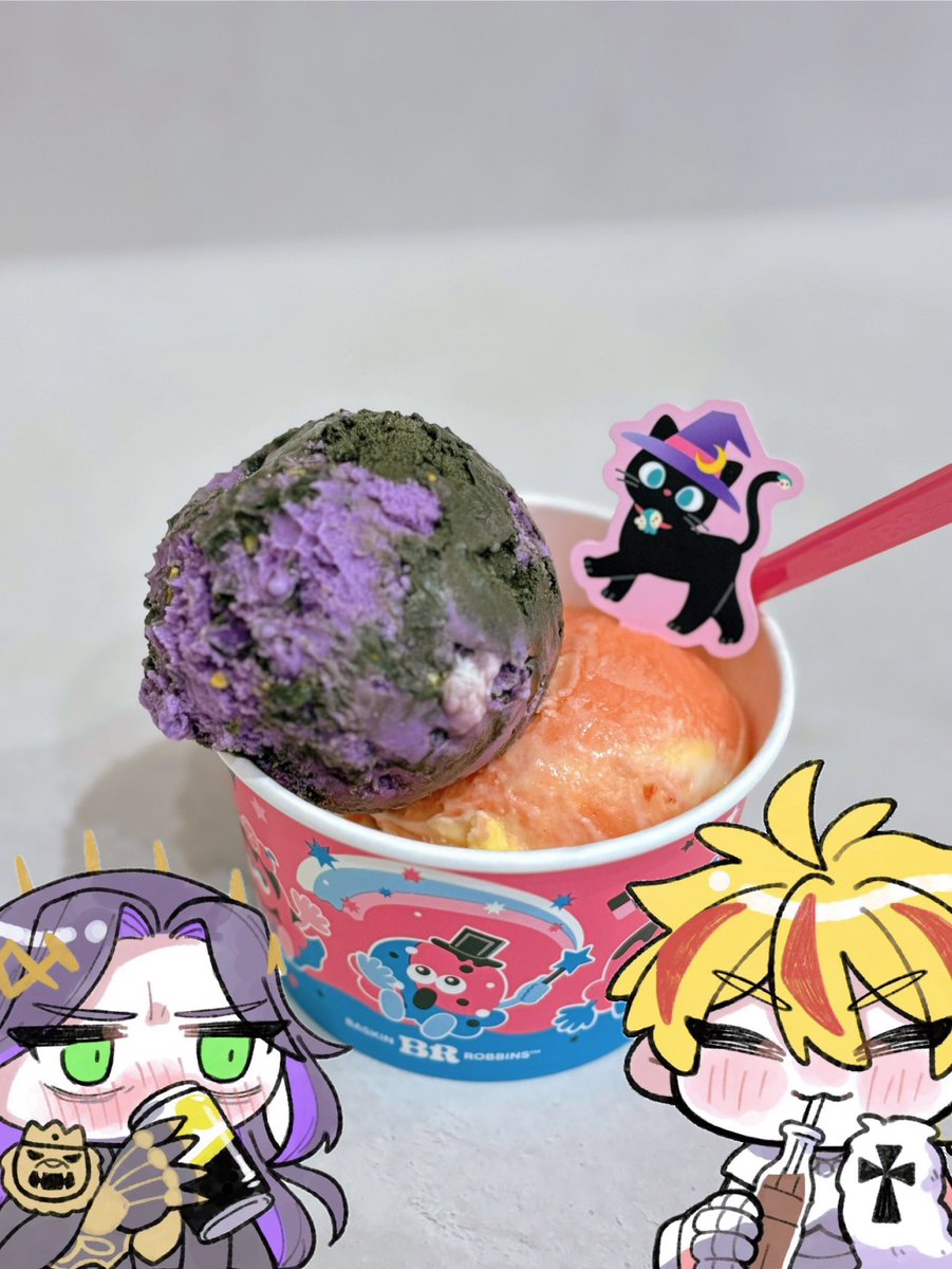 Kly0i's tweet photo. 概念アイス食べたゾ……💜❤️ https://t.co/mns8uunjgG