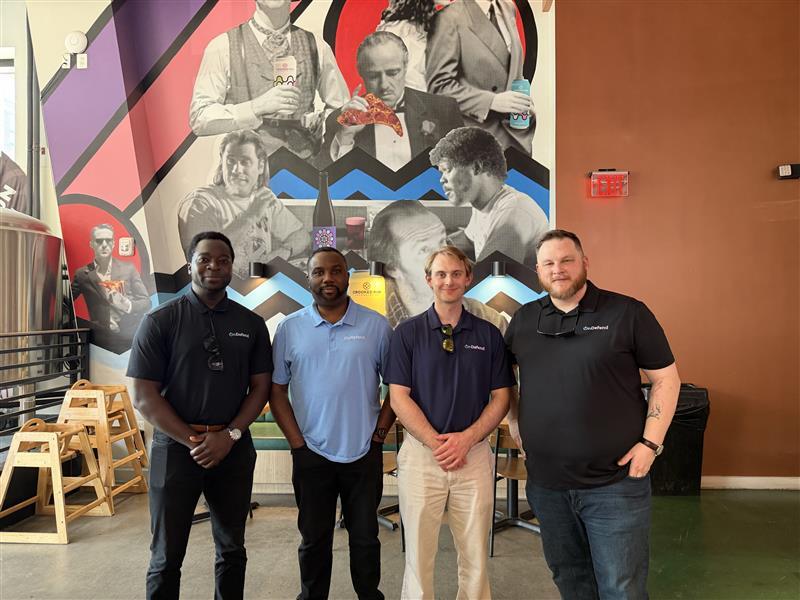 OnDefend's tweet photo. Great to see some of our Washington D.C.-based crew connect in person decked out in their OnDefend swag. Making the effort to stay connected in person like this is what continues to make OnDefend feel like a team, not just a company.

Check us out: https://t.co/deFSQerNu9 https://t.co/JrjVutblu9