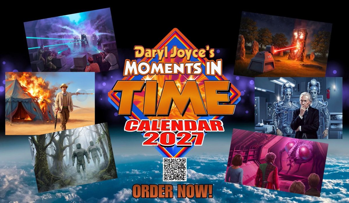 Harnois751's tweet photo. 13 brand new illustrations in a shiny new calendar. With a free Palitoy tank included.. Maybe.. #DrWho #ClassicWho #Pertwee #TomBaker #Troughton #TARDIS #Calendar2027 #FanArt #Daleks #Cybermen #Hartnell https://t.co/lhvls9rBEu