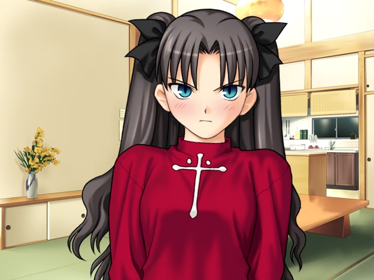 KaiKai2492's tweet photo. Rin has the best bratty expressions how Shirou didn't allow himself to become her personal slave I'll never know https://t.co/2cvo2De8nJ