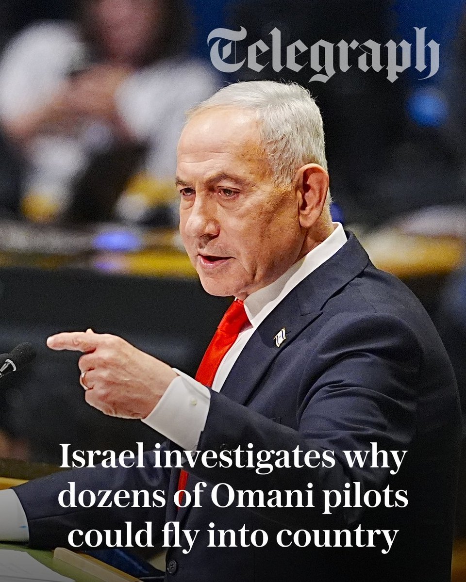 Telegraph's tweet photo. Israel is investigating how dozens of Omani pilots were able to fly to Tel Aviv in recent years despite its restrictions barring crews from countries without diplomatic relations.

The security breach emerged after an Omani co-pilot tried to crash a Flydubai passenger plane bound for Tel Aviv on Wednesday ⤵️
https://t.co/Nmc5gdqyMT