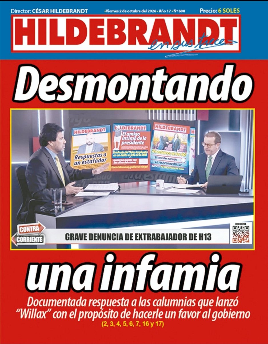 ensustrece's tweet photo. "Hace fiesta y añade mugre propia el débil mental vocero del gobierno criminal de los Estados Unidos. El emisario del pedófilo que ensucia la Casa Blanca se mete en el asunto como si fuera barra brava del gobierno de Keiko Fujimori. Está seguro de que el Escudo de las Américas le da un estatuto comparable al de virrey de la India. Es el imperialismo en traje de tetudo". #Hildebrandt