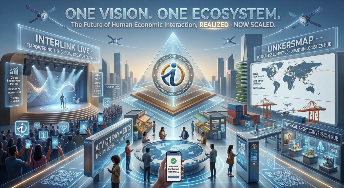saqibqaiser3's tweet photo. From Creator Economy to global QR payments and borderless commerce — InterLink is building a connected digital ecosystem.
The vision is global. The possibilities are expanding. 🌍✨
#InterLink #ITL #GlobalNetwork https://t.co/F6DzaxLhPC