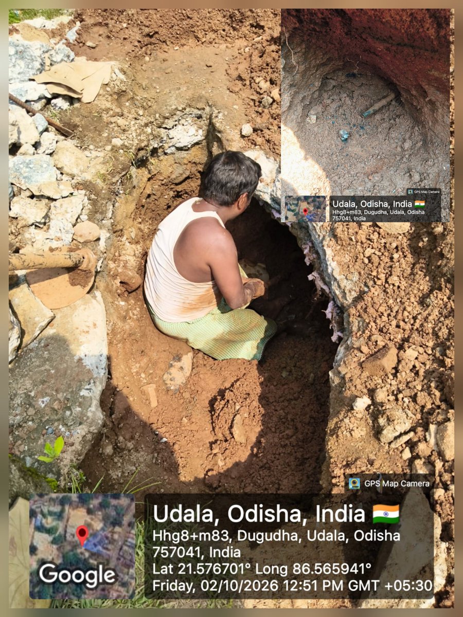 GMwatcobpd's tweet photo. 🚧 Leak repair work underway on the water supply pipeline at Medical Road, Udala. 💧🔧

Working to prevent water loss and maintain a reliable water supply for the community.

📍 Udala, Odisha

#Udala #Odisha #WaterSupply #PipelineRepair #LeakRepair #PublicService https://t.co/1sD0RAJorp