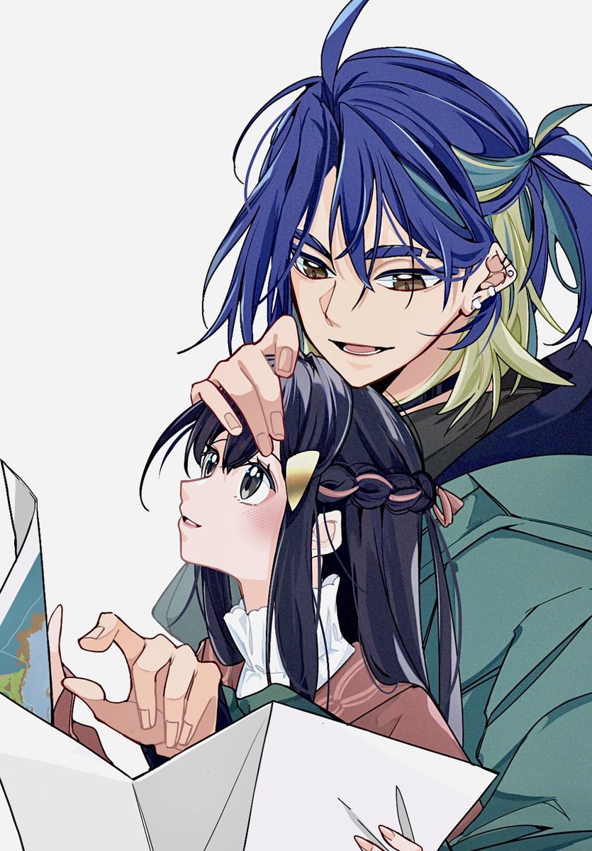 cocoa_s3's tweet photo. セキショの2人旅　　※現パロ https://t.co/QDftUZI6K9