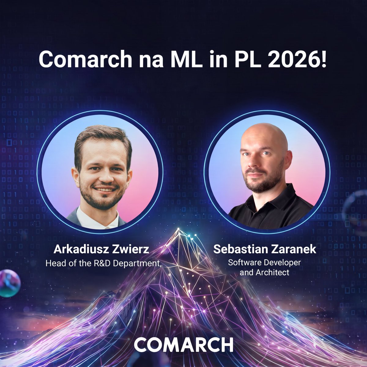 ComarchGroup's tweet photo. Comarch na @MLinPL Conference w Warszawie!

🤖 AI w biznesie to już nie tylko analiza danych w czasie rzeczywistym – to przede wszystkim zdolność do samodzielnego i bezpiecznego podejmowania decyzji. O tym, jak łączymy zaawansowaną analitykę ML z agentową sztuczną inteligencją (Agentic AI) w architekturze Comarch, opowiedzą nasi eksperci podczas ML in PL Conference 2026 w Warszawie!

🎙 Prelegenci Comarch:
Arkadiusz Zwierz – Head of R&D Department
Sebastian Zaranek – Software Developer & Architect

Szczegóły prelekcji:
💡 Tytuł: “From Anomaly Detection to Autonomous Action: Bridging ML Analytics and Agentic AI in Sovereign Telecom Networks”
🗓 Kiedy: Piątek, 9 października | godz. 16:15 (Hall A)
📍 Miejsce: Centrum Nauki Kopernik, Warszawa
Planujesz udział w konferencji? Dołącz do naszej prelekcji i porozmawiajmy w kuluarach o praktycznym wdrożeniu autonomii w sieciach nowej generacji. Do zobaczenia! 👋

#Comarch #MLinPL2026 #AI #MachineLearning #Telecom #AgenticAI #Innovation #TechConference