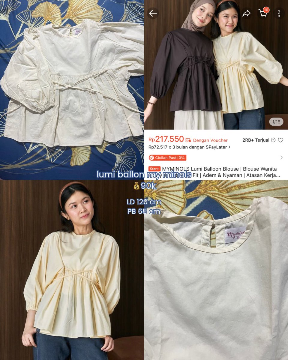 curatedbyfaav's tweet photo. blouse by ody
💰150k

blouse my minols
💰90k

blouse bwbyaz
💰70k

jaket parka uniqlo
💰100k https://t.co/x63Xe079um