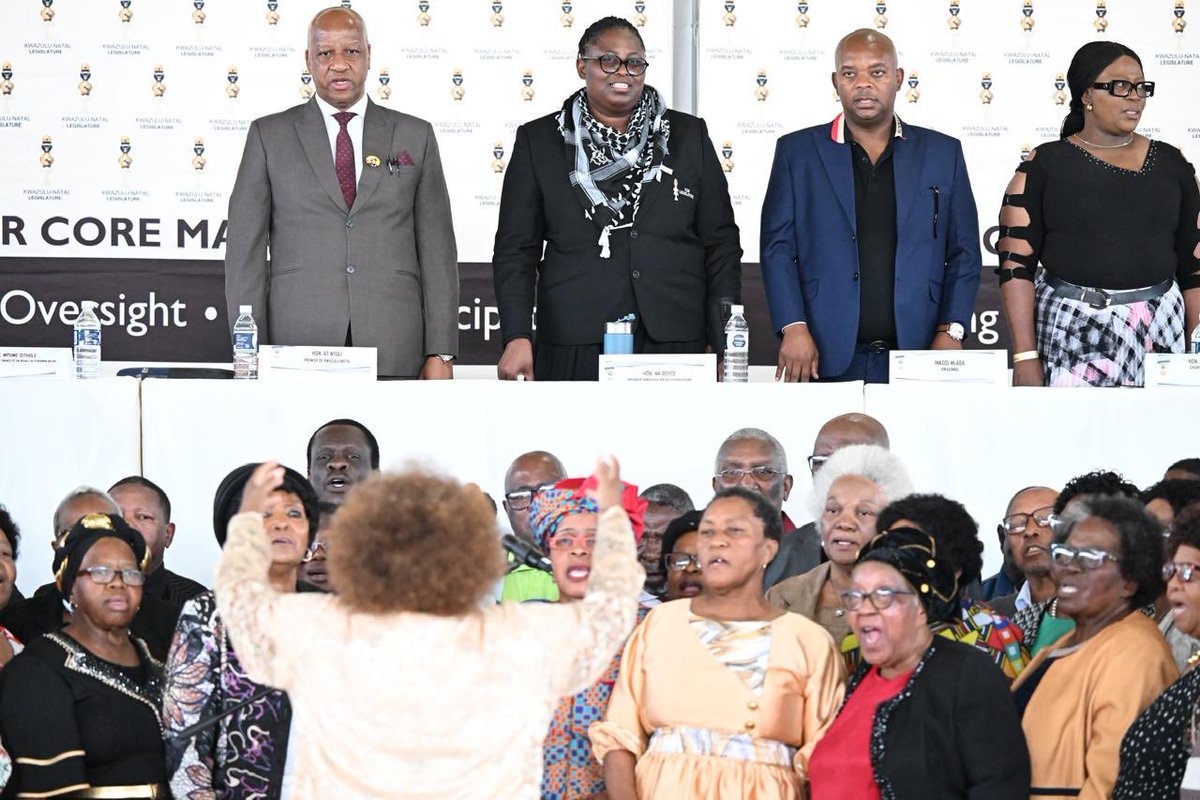HlongsNomc19824's tweet photo. KwaZulu-Natal Premier, Honourable Thamsanqa Ntuli, attended the Senior Citizens Parliament at Inkosi Msinga Mhlaba Hall in KwaXimba, eThekwini, today #kznpremier #kznlegislature https://t.co/M29BY2MIFC
