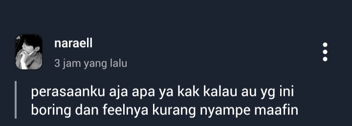 naraell_'s tweet photo. #ZaneCaleb boring yaa guys??? dan ga ngefeel di kalian??? huhu aku jadi ga semangat buat lanjutin au nyaaa:( https://t.co/sSIcdaQjHA