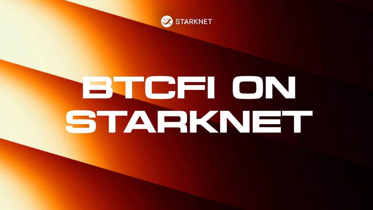 Starknet's tweet photo. Your Bitcoin.

Many ways to put it to work.

Bridge fees now covered for the first 100 BTC bridged to Starknet through https://t.co/t8ajtCTJhA.

With strkBTC, stake through @Endurfi, provide liquidity on @EkuboProtocol, or borrow USDC against your strkBTC on @Vesuxyz.

🧵 https://t.co/rWWFBY6Yr6