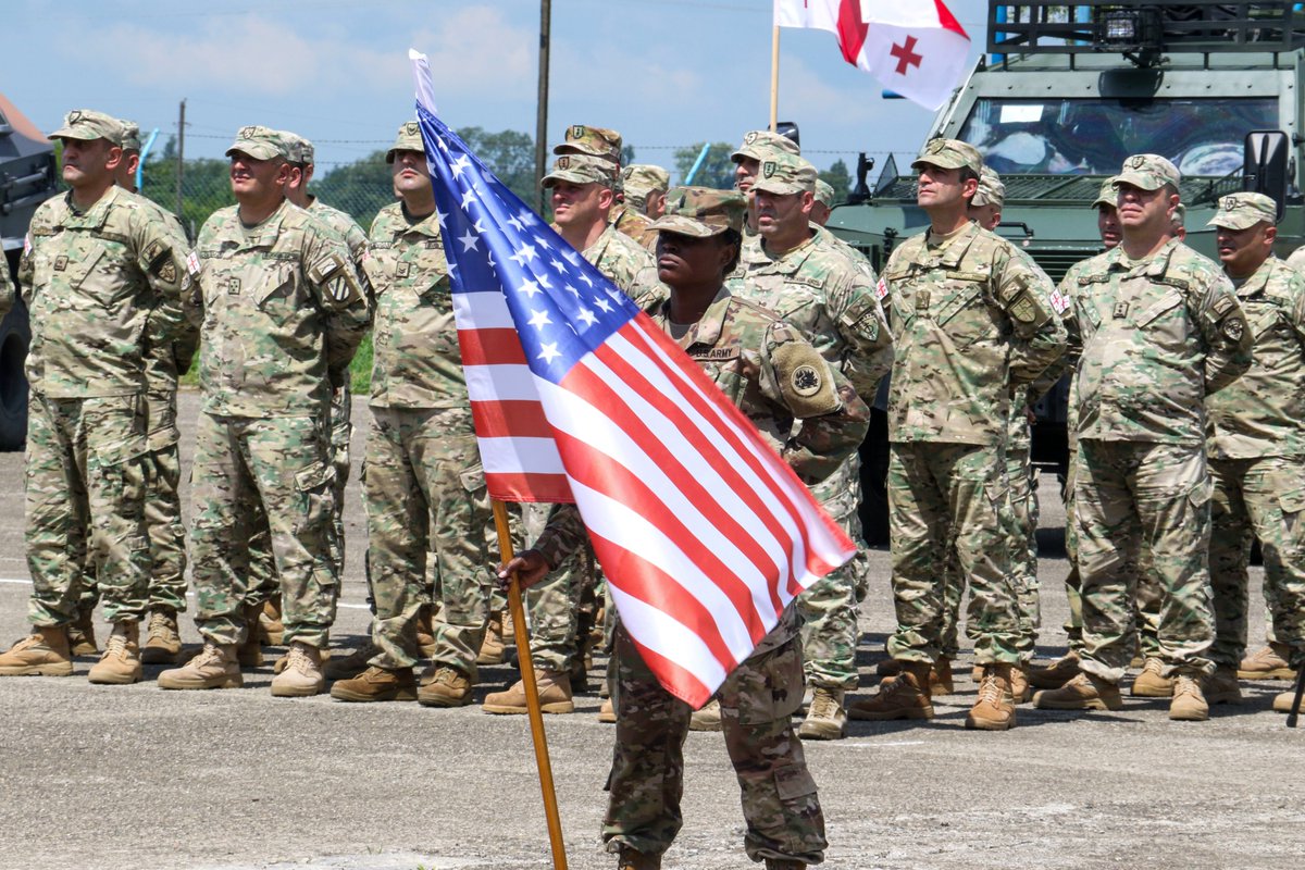 usingeo's tweet photo. 32 years ago today, the State Partnership Program between the U.S. state of Georgia and the nation of Georgia began. Three+ decades of joint training, exercises &amp; shared deployments globally has forged an enduring bond between Georgian and American forces. #SPP32 https://t.co/wDKIbFGhDx
