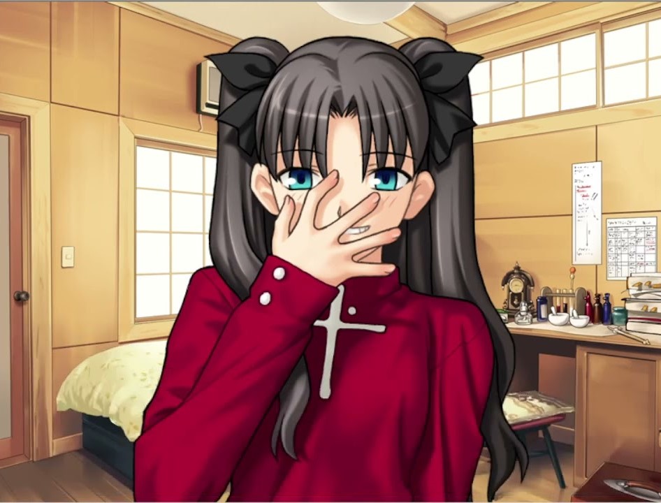 KaiKai2492's tweet photo. Rin has the best bratty expressions how Shirou didn't allow himself to become her personal slave I'll never know https://t.co/2cvo2De8nJ