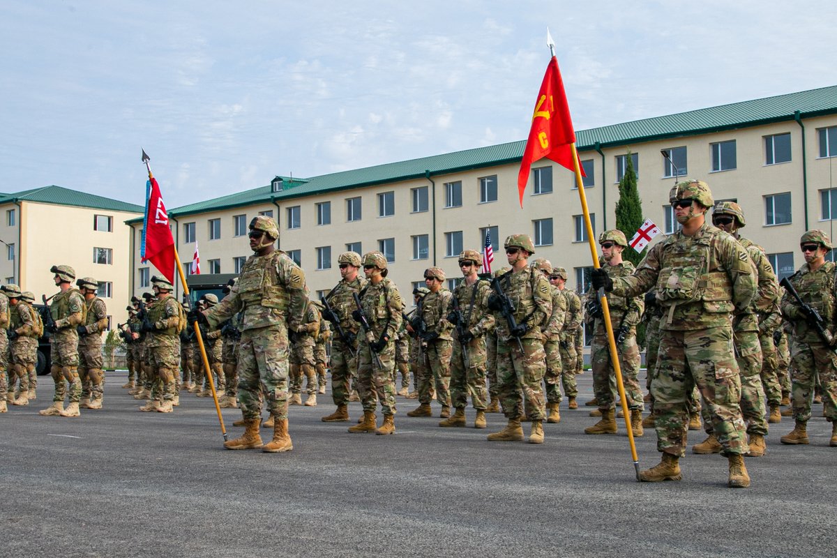 usingeo's tweet photo. 32 years ago today, the State Partnership Program between the U.S. state of Georgia and the nation of Georgia began. Three+ decades of joint training, exercises &amp; shared deployments globally has forged an enduring bond between Georgian and American forces. #SPP32 https://t.co/wDKIbFGhDx
