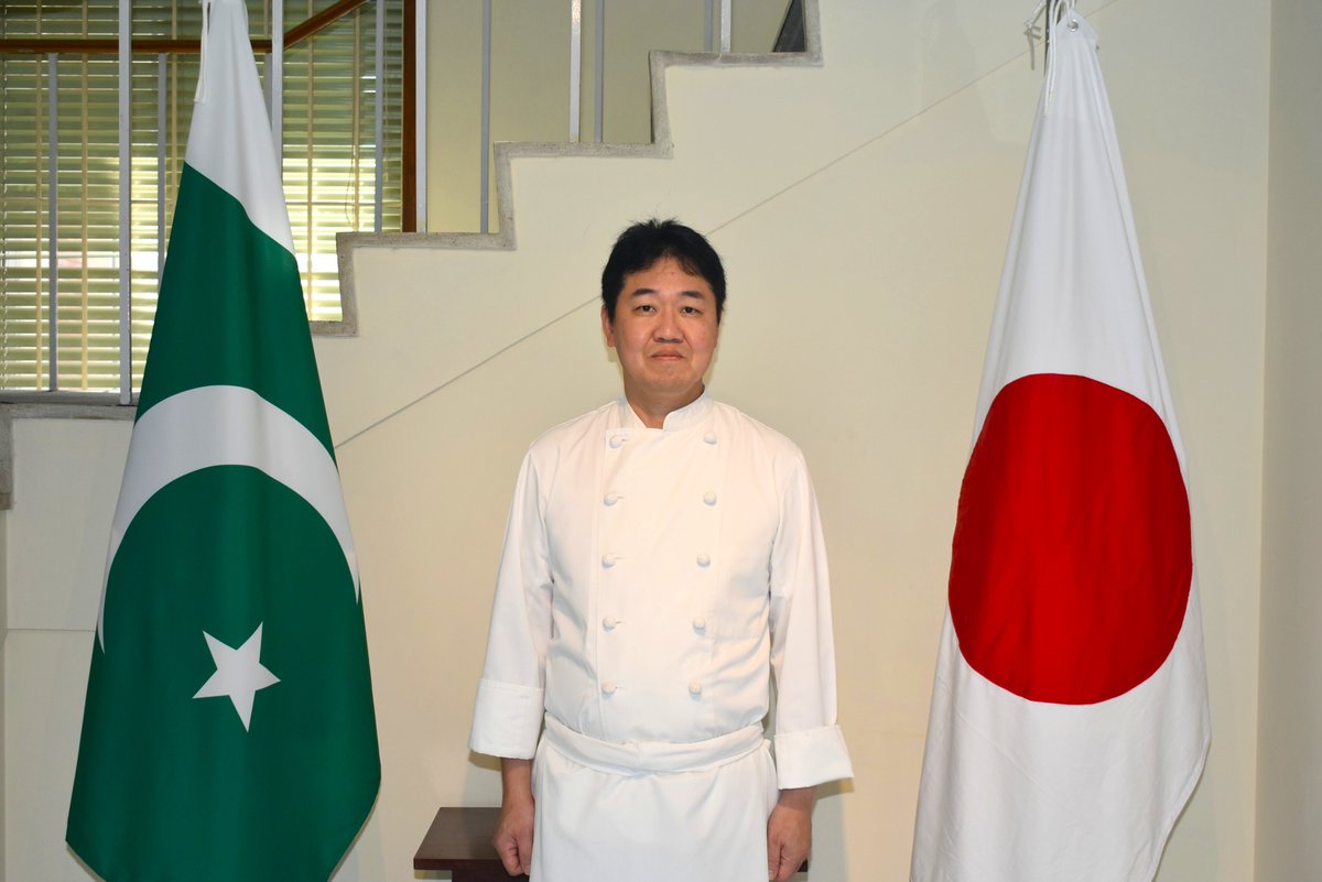 JapaninPak's tweet photo. Mr. KAWAHIRA, the Chef at the Official Residence of the Embassy of Japan in Pakistan, receive FY2026 Foreign Minister’s Commendations and the title of “Excellent Executive Official Chefs for Japan's Missions Overseas”🎉
https://t.co/0QRFDeCJFG
#JapanPakistan https://t.co/ZNXhoM0GVg