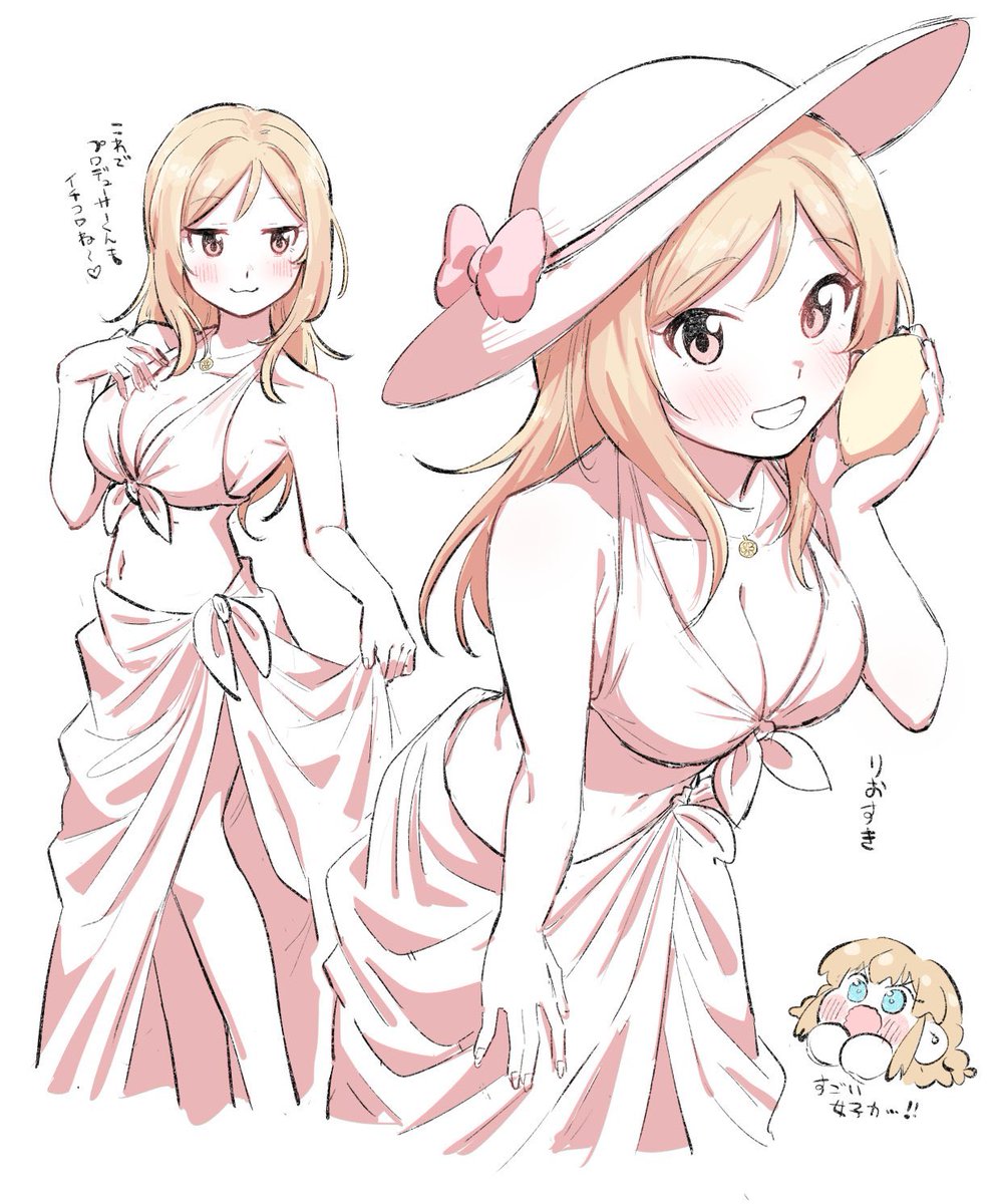 ngetyan's tweet photo. 自分で描いた莉緒の絵のほぼ全てにりおすきって添えてあって流石にりおすき https://t.co/WaEkAAIkQn