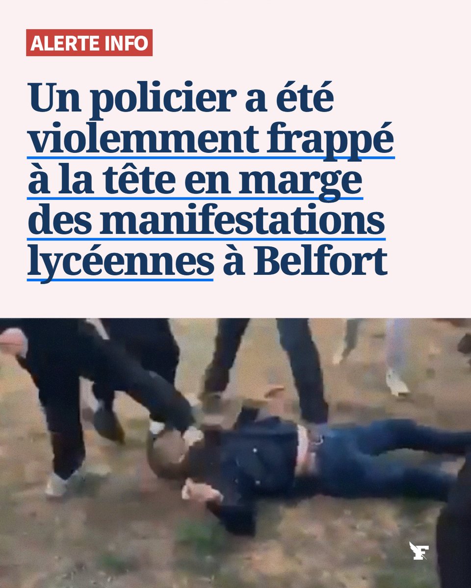 Le_Figaro's tweet photo. Le policier roué de coup a perdu connaissance et a dû être hospitalisé. Une enquête pour tentative d’homicide volontaire a été ouverte. Le ministre de l’Intérieur Laurent Nuñez a dénoncé ce vendredi des images «d’une rare violence».
→https://t.co/VumhFR9BVz https://t.co/jtf4ONnZj5