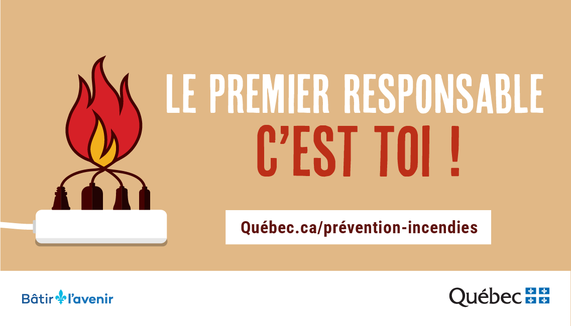 SecInterieureQC's tweet photo. COMMUNIQUÉ | Semaine de la prévention des incendies 2026 - Le premier responsable, c'est toi! https://t.co/90L47y23qK https://t.co/MzOVgK6Maz