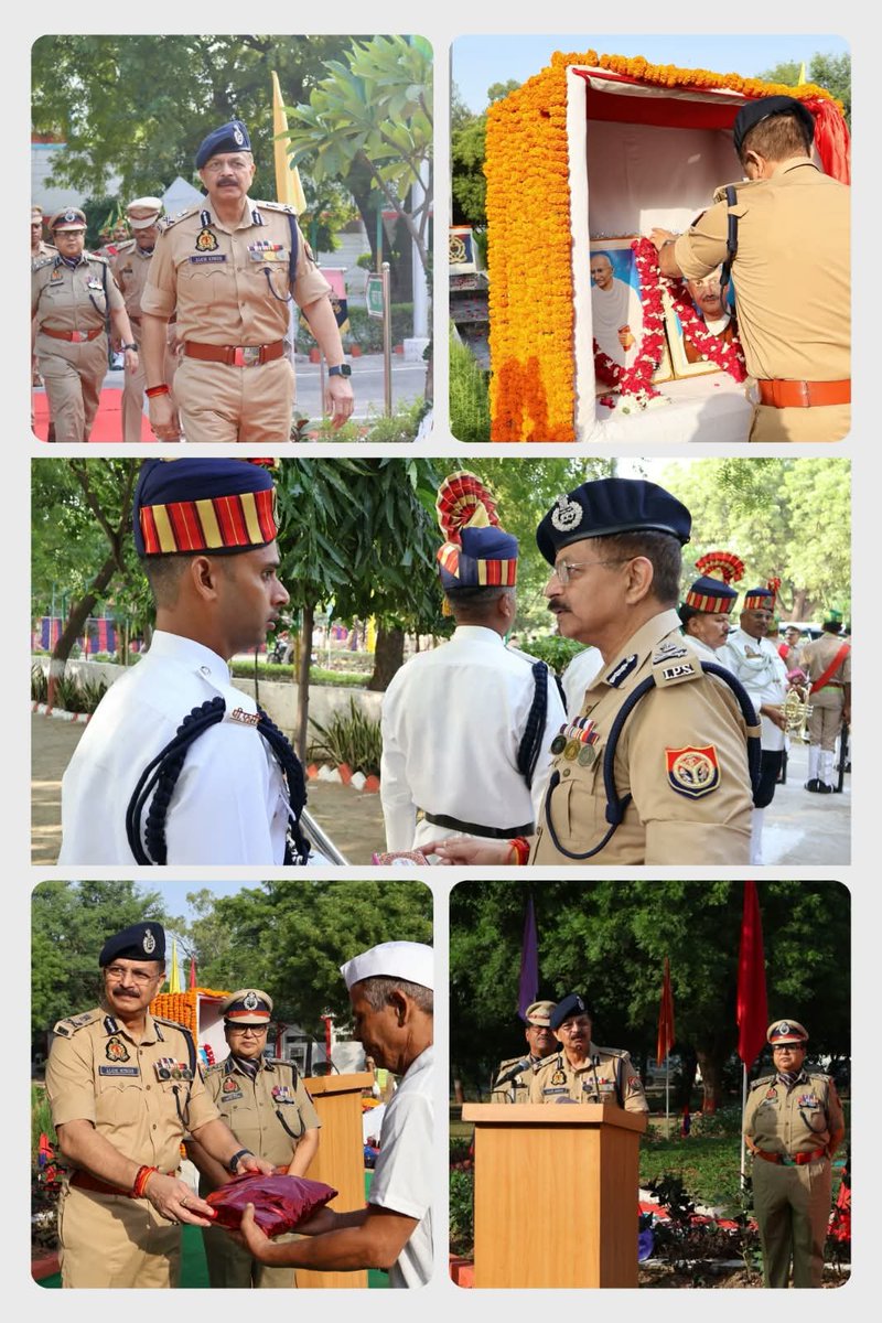 Dgpacup's tweet photo. आज दिनांक: 02.10.2026 को पीएसी प्रमुख श्री आलोक सिंह द्वारा 41वीं वाहिनी गाजियाबाद में राष्ट्रपिता महात्मा गांधी एवं पूर्व प्रधानमंत्री श्री लाल बहादुर शास्त्री जी की जयंती के अवसर पर उनके चित्रों का अनावरण करते हुए माल्यार्पण किया गया और उनके आदर्शों एवं महान व्यक्तित्व पर प्रकाश डाला गया । साथ ही वाहिनी में कर्तव्यरत समूह 'घ' के कर्मियों को उपहार वितरण किए गए ।
@CMOfficeUP @UPGovt @Uppolice @dgpup @InfoDeptUP