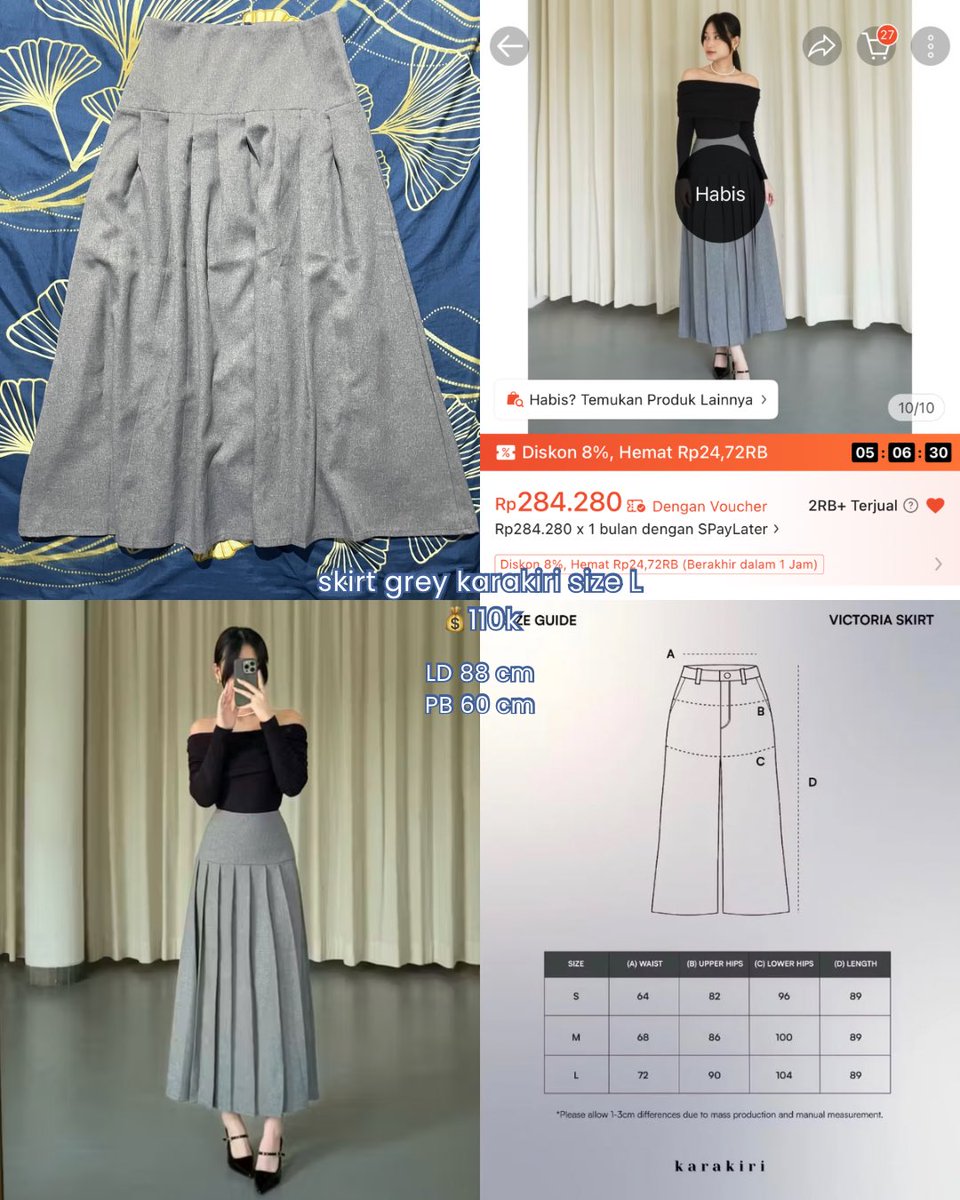 curatedbyfaav's tweet photo. skirt kara kiri
💰110k

blouse pastelly
💰65k

bling it on
💰100k

flatshoes 
💰50k https://t.co/HegaiVli5y