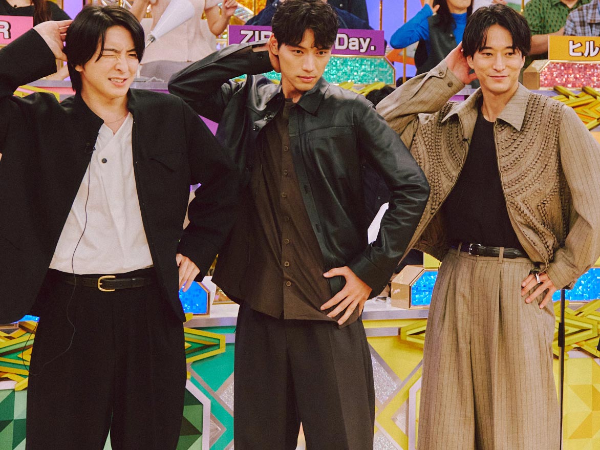 quiz_ntv's tweet photo. ＼ただいま放送中📺⚡️／

マジカルポーズ第2戦✌️

#前田公輝 さん、#福士蒼汰 さん、#浅香航大 さんが
取っているポーズは一体なんのポーズ？🤔

#クイズフェスティバル
@hideandseek_ntv @HiGH_LOW_PR @ctv_dorama https://t.co/d5Tu9kkBBm