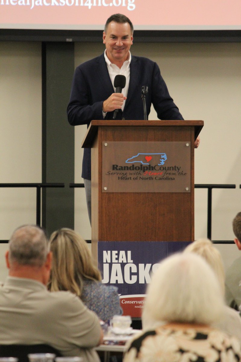 RepNealJackson's tweet photo. RANDOLPH COUNTY SHOWS UP FOR COMMON-SENSE CONSERVATISM!

What a night at the Allen McNeill Ag Center! Great people, great conversations, and an incredible show of support for our community.

Thank you to everyone who came out! When we stand together, we can make a difference.

God bless Randolph County, and God bless North Carolina!