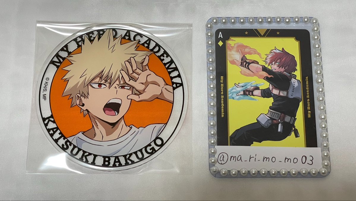 ma_ri_mo_mo03's tweet photo. 【交換】僕のヒーローアカデミア ヒロアカ ベースヤード ベースヤードトーキョー グラッテ アクリルコースター

《譲》爆豪

《求》轟

郵送または大阪梅田手渡し
ピンポイントで大変難しいかと思いますが、検索からでもお気軽にお声掛けください。 https://t.co/Bprvyh9cZi