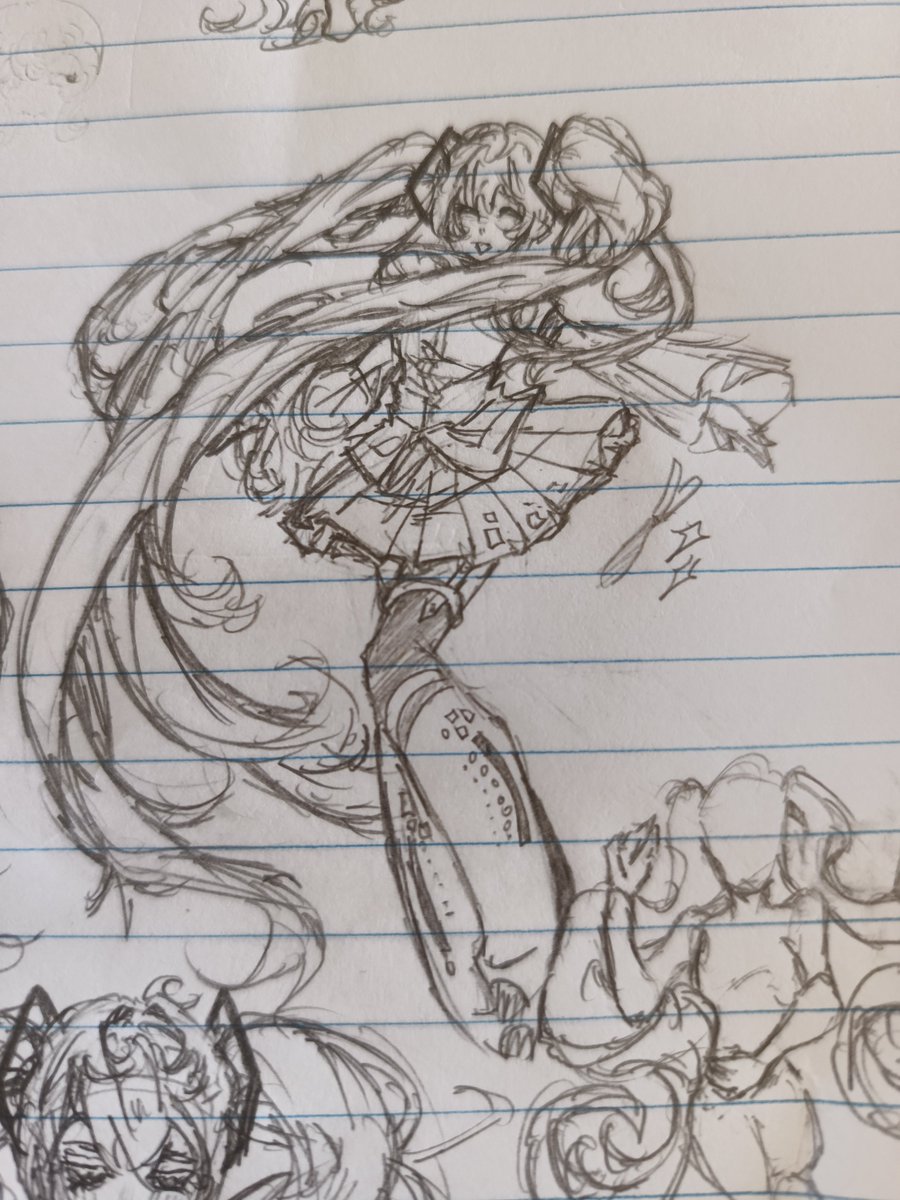 aveaaisxixii's tweet photo. Kind of forgot to share but uh #hatsunemiku doodles https://t.co/XWpiR0j95M