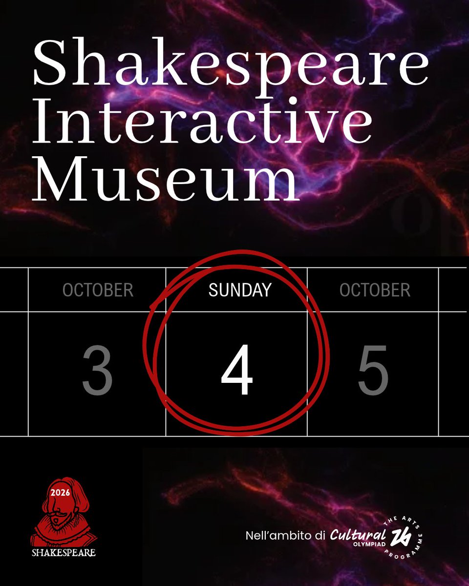 shakespeare2026's tweet photo. ⭕ The Sunday sessions at the Shakespeare Interactive Museum are back.
#shakespeare2026 https://t.co/sB54dOE0Tb