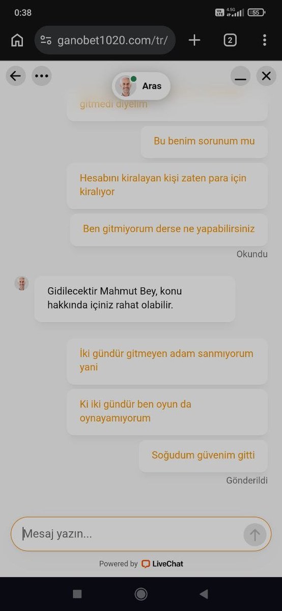 sitelerifsa1's tweet photo. Gelen şikayet mesajı ‼️ 

🚨 #GANOBET Dolandırıcıdır ‼️‼️

30.09.2026 tarihinde #Ganobet’e arka arkaya 10.000 + 10.000 + 10.000 TL, ardından 20.000 TL yatırım yaptım. Bakiyem 61.000 TL’ye ulaştı.

61.000 TL çekim talebi verdim. Çekim işlemde göründü, ardından “ödendi” bilgisi yazıldı. Ancak aradan 3 gün geçmesine rağmen param hesabıma geçmedi.

Her sorduğumda “gönderici hesapta banka kaynaklı sorun var, mesai saatleri içerisinde bankadan haber gelecek” denilerek oyalanıyorum.

Ödendi görünen 61.000 TL neden 3 gündür hesabıma geçmiyor?

📌 Bu yaşadıklarım kendi deneyimimdir. Elimde işlem kayıtları ve yazışmalar bulunmaktadır.

⚠️ Yatırım yapmadan önce dikkatli olun ve yaşananları mutlaka araştırın.
@gnsosyal

#Ganobet