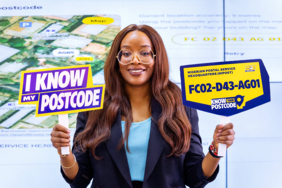 bosuntijani's tweet photo. Who you work with determines how far you can go.

Nigeria, meet your Postmaster General, @tola_odeyemi!

It has been a pleasure working with Tola, whose leadership and determination, alongside her team at @NipostNgn, have brought our new National Digital Alphanumeric Postcode System to life.

Behind every milestone are people who put in the work. Today, I celebrate Tola and her team for delivering something that will touch lives across Nigeria.

Thank you, Tola. Proud of what we are building! We will make it count!