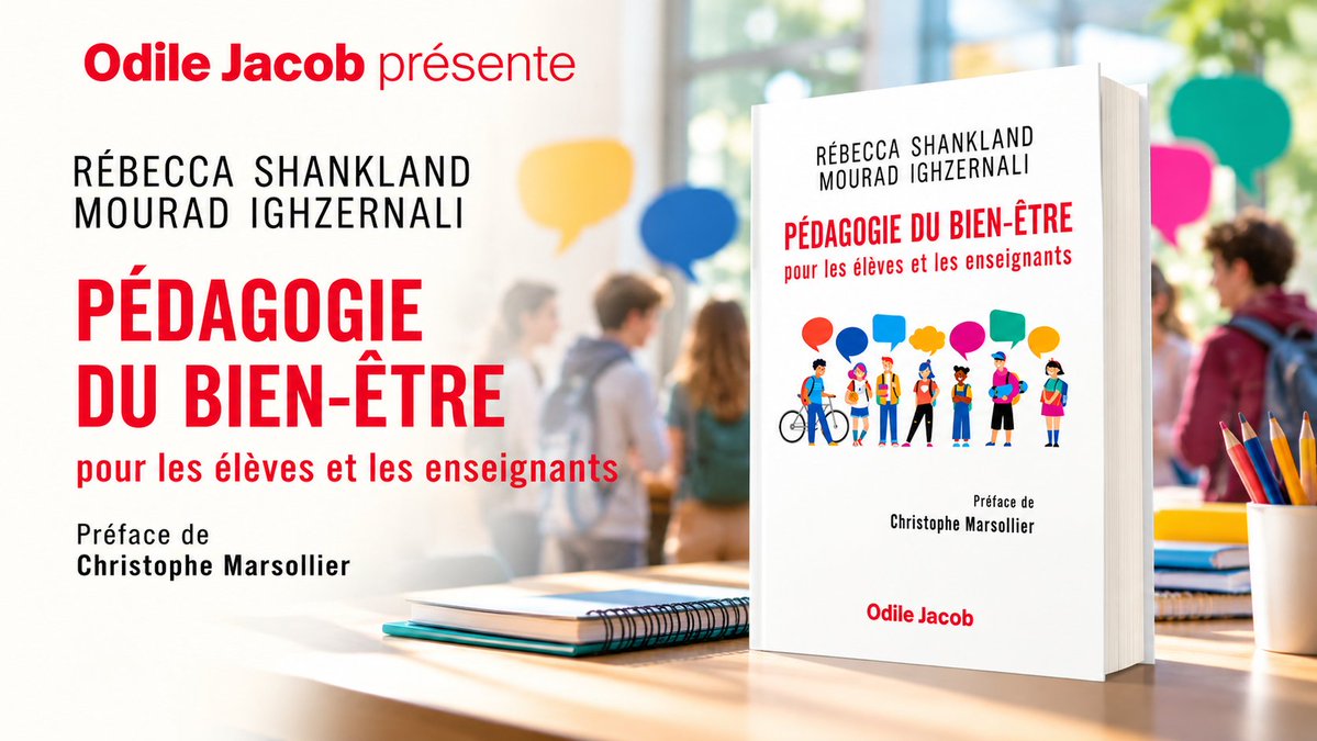 OdileJacob's tweet photo. Comment créer une école où élèves et enseignants se sentent mieux pour mieux apprendre ? Une pédagogie concrète, fondée sur la recherche et l'expérience de terrain.