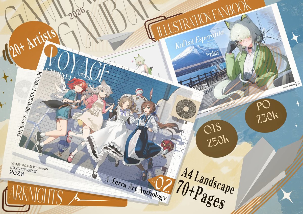 Mikane0813's tweet photo. Like &amp; RT are really appreciatted! 
Artbook Pre-Order for Comifuro23✨
And OTS available (pick up only) 

• PO Deadline: 2-15 oct
• PO link (IND only): https://t.co/5SrX9PnPqD
• Fandom: Arknights, AK Endfield
• Booth: Z-13 A-B

ICE BSD, oct 31 - nov 01
#cf23 #cf23catalogue https://t.co/yokPvYQuB3