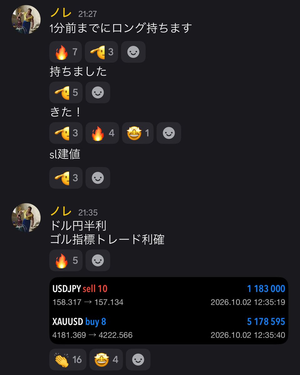 nore1894844's tweet photo. 雇用統計での指標トレードではゴールドの発信と昨日発信したドル円ショート半利しました
ウマウマです🔥
#ゴールド #GOLD #XAUUSD #雇用統計 https://t.co/DQSpujBHCe