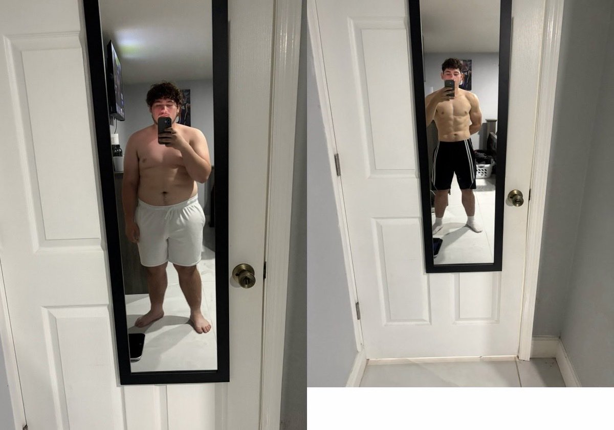 Andrewstaysdisc's tweet photo. You have to truly want it!!
Day 213
(237lbs ➡️ 158lbs)
Same mirror 😤
#getup https://t.co/ZFpsvysqrZ