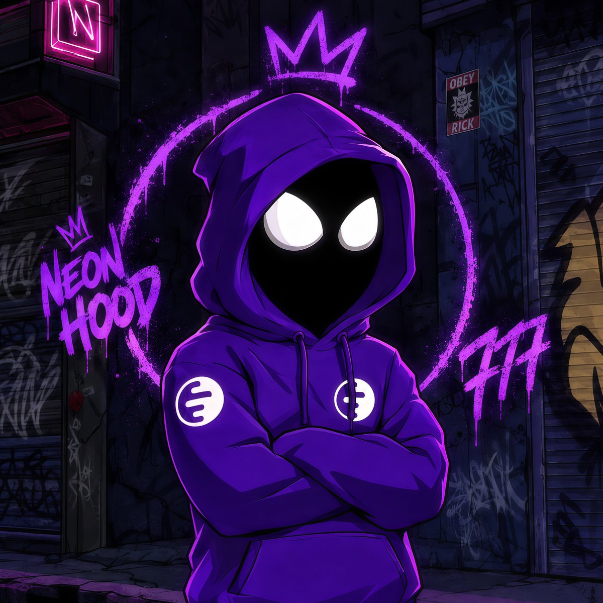 scout_chaser's tweet photo. Neon hood coming soon on $ink 

You don’t find the Neon Hood
The Neon Hood finds you👁️💜
Set reminder and Mint your 👇
https://t.co/UDIFV5rbbC

One hood Endless colors
A city full of shadows, graffiti &amp; mystery.🌃
@inkonchain 
Welcome to Neon Hood.⚡
#NFT #OpenSea #NFTCommunity https://t.co/ZNch7DbG72