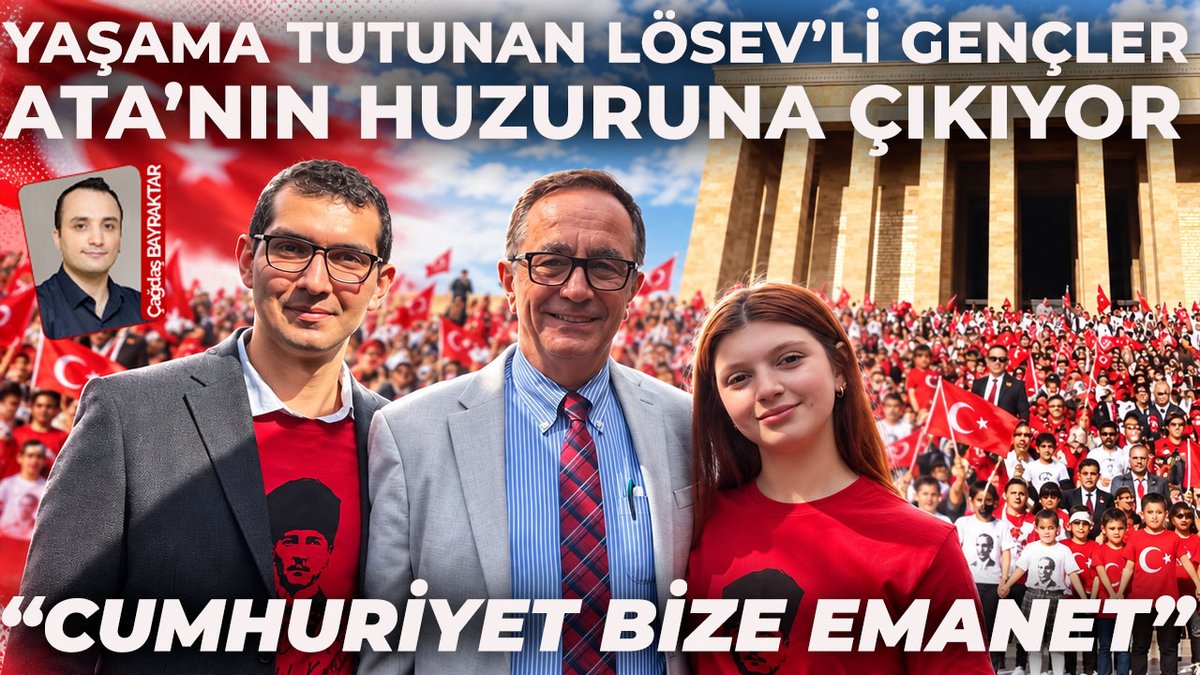 cumhuriyetgzt1's tweet photo. Kanserle mücadelede yaşama tutunan gençler Cumhuriyet'e de nasıl sahip çıkılacağını gösteriyor...

Gençler Anıtkabir'de Ata'nın huzuruna çıkmaya hazırlanırken LÖSEV Kurucusu ve Yönetim Kurulu Üyesi Dr. Üstün Ezer büyük buluşma hakkında gazetemize bilgi verdi...

https://t.co/T6grB7V57h